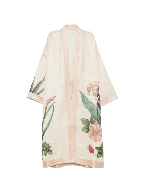 Pierre-Louis Mascia Pax floral-print open-front jacket