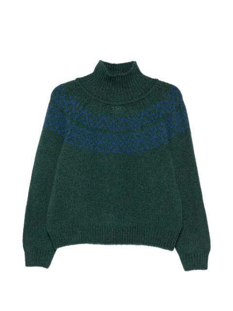 Incentive! Cashmere Eleonora Fair Isle mock-neck sweater
