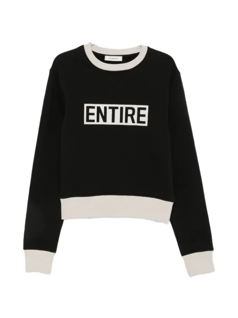 ENTIRE STUDIOS logo-print panelled sweatshirt