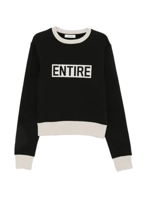 ENTIRE STUDIOS logo-print panelled sweatshirt