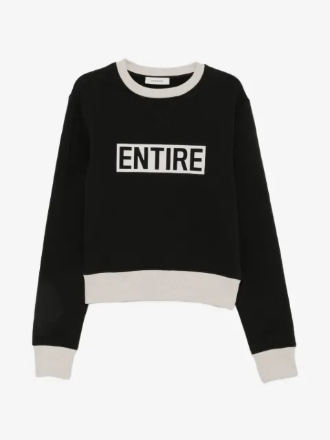 ENTIRE STUDIOS logo-print panelled sweatshirt