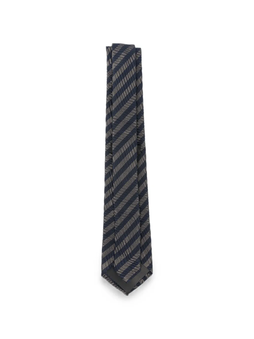 Giorgio Armani Gestreepte stropdas Blauw