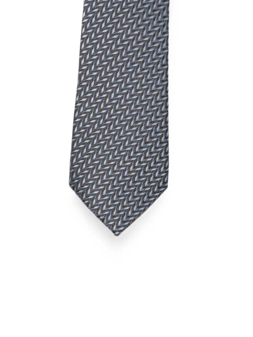 Giorgio Armani Stropdas met geometrisch patroon Blauw