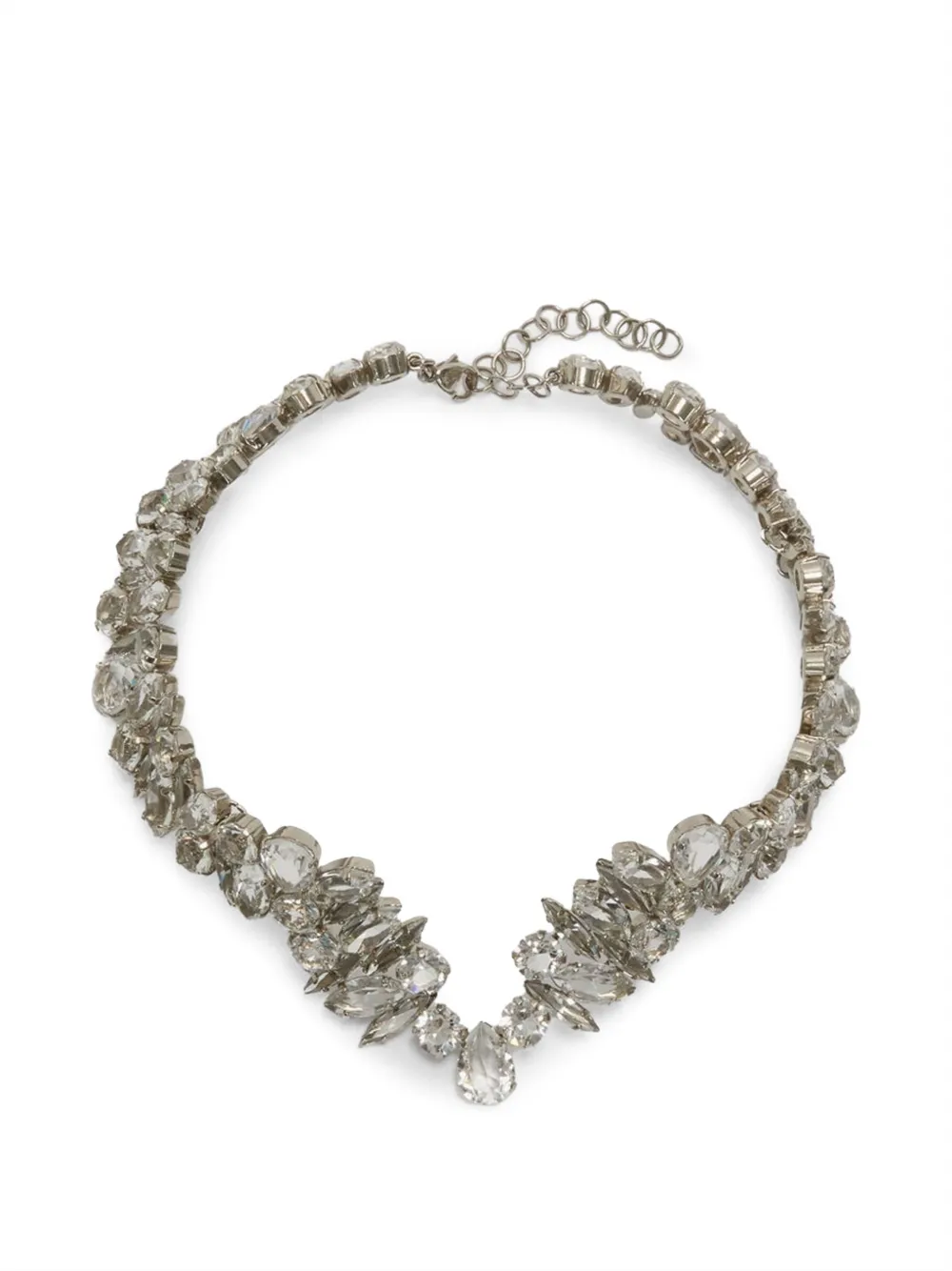 Victoria Beckham crystal-embellished choker necklace - Silber