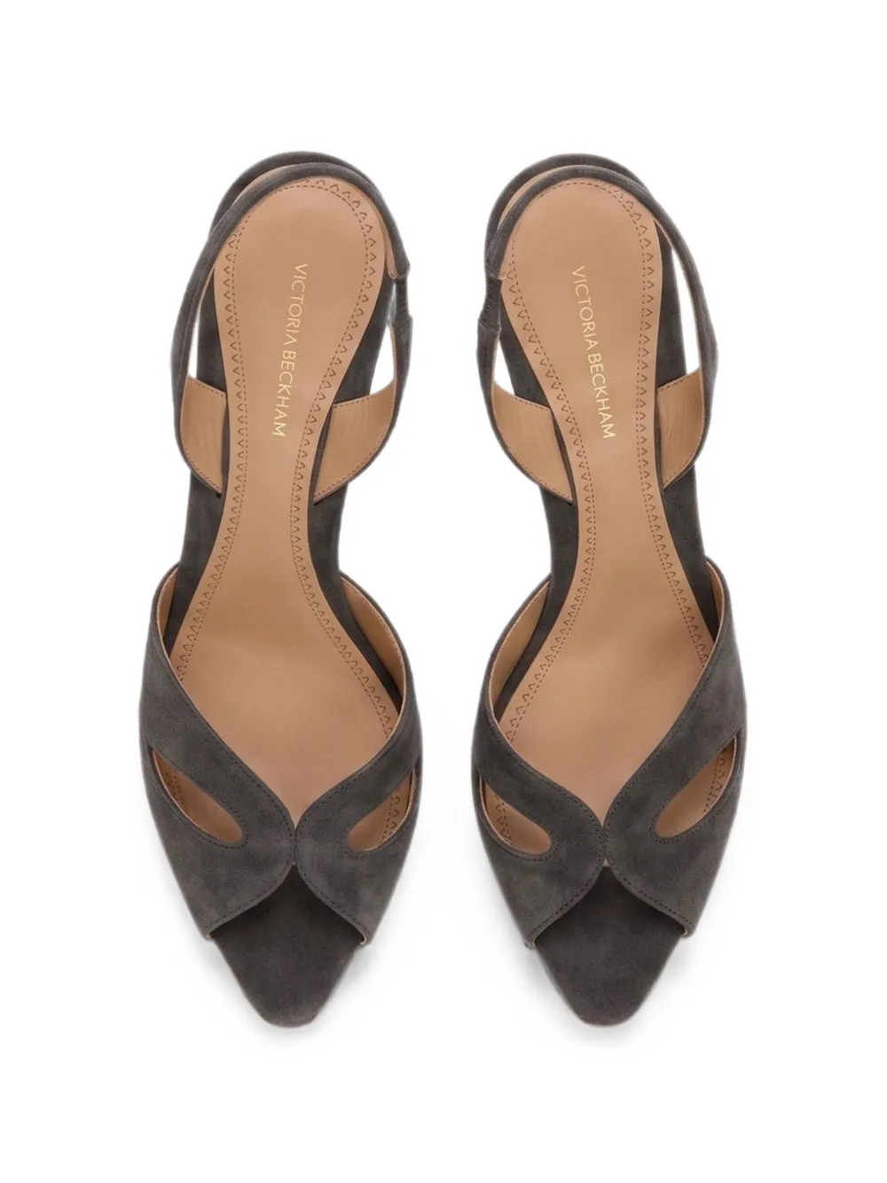 Victoria Beckham Harlow Mask heeled sandals Grijs