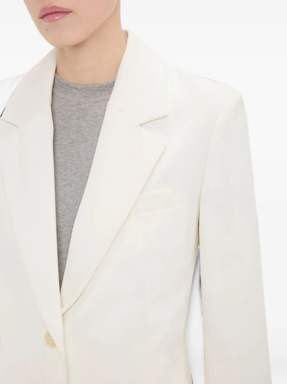 Victoria Beckham Blazer met enkele rij knopen Wit