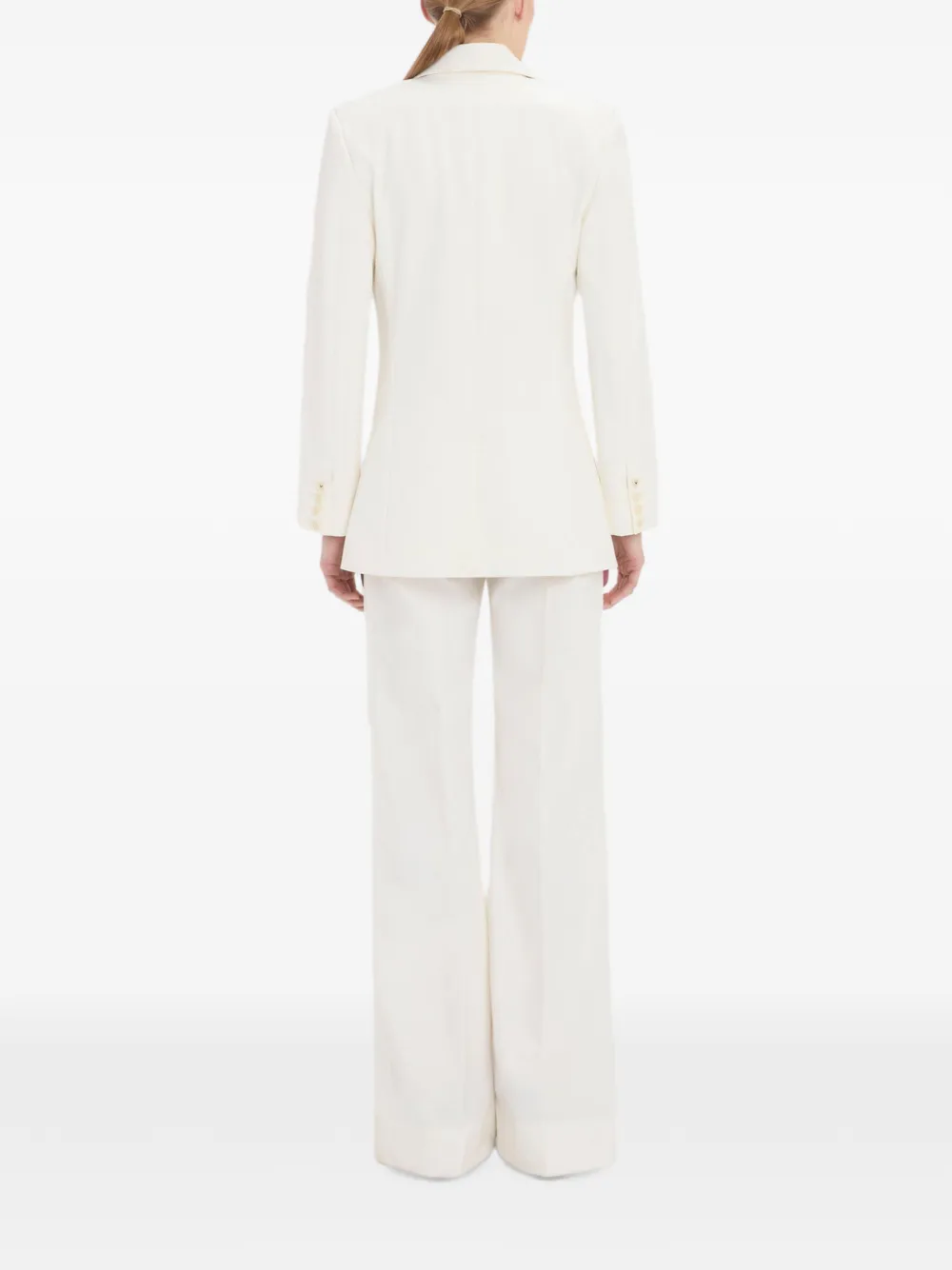 Victoria Beckham Blazer met enkele rij knopen Wit