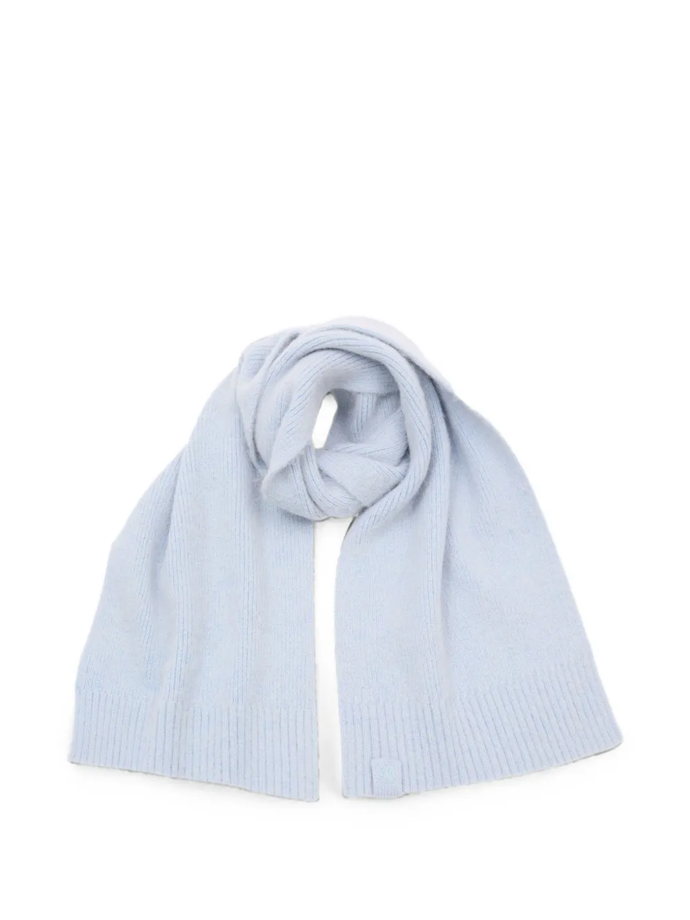 Victoria Beckham ribbed-knit scarf - Blu