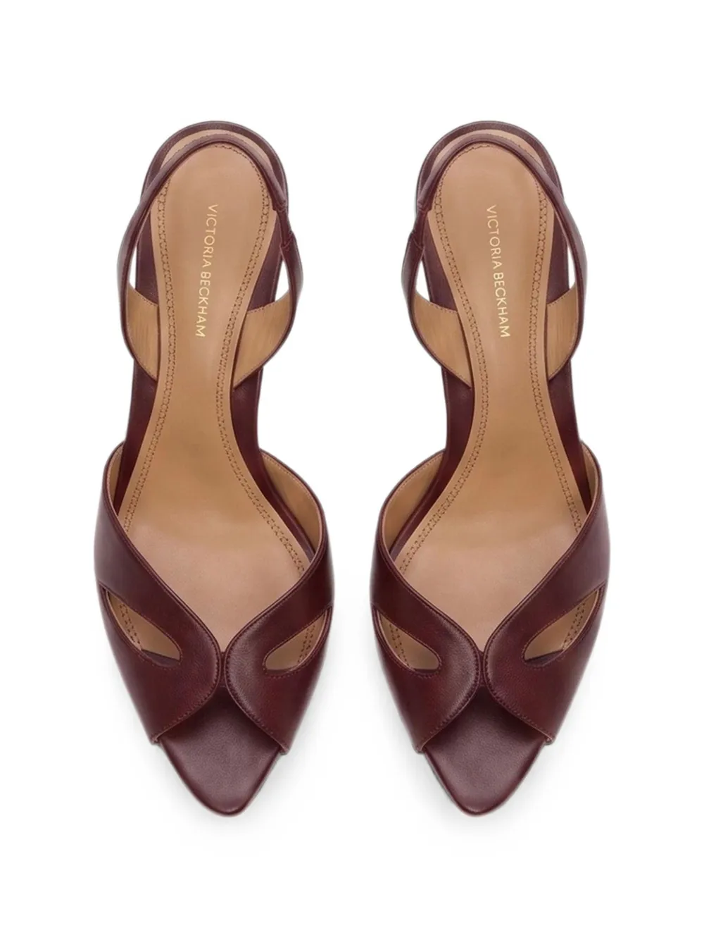 Victoria Beckham Harlow Mask heeled sandals Rood