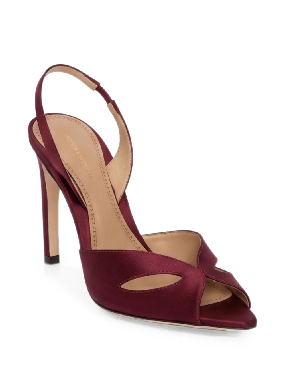 Victoria Beckham Harlow Mask heeled sandals Rood