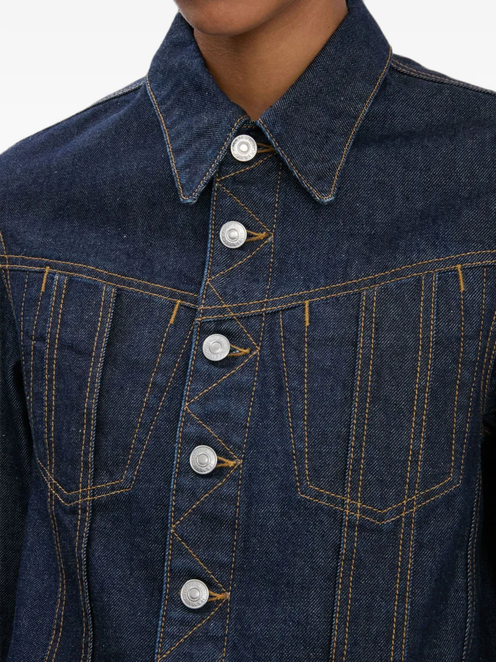 Victoria Beckham Denim jack Blauw