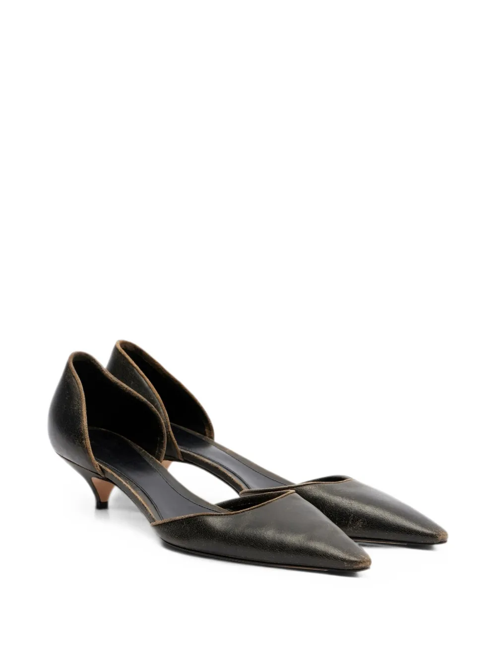 The Row Liisa Kitten d'Orsay pumps Bruin