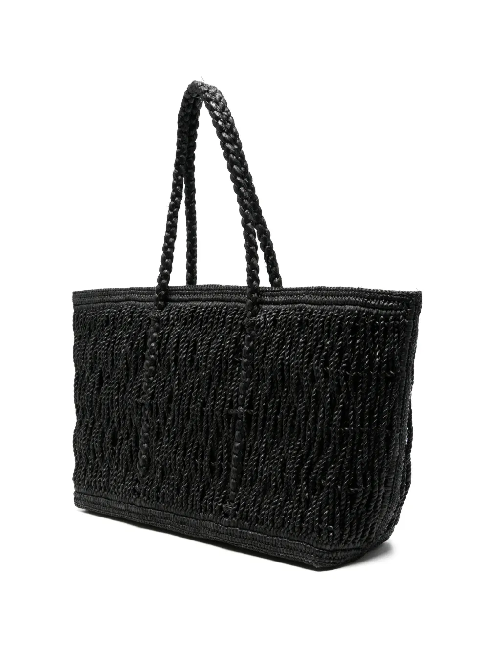 The Row Georgica Tote Bag in Black, view 3