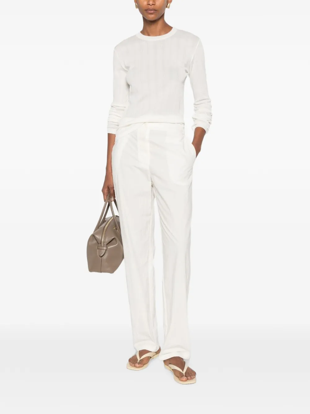 The Row Dantea T-shirt Beige