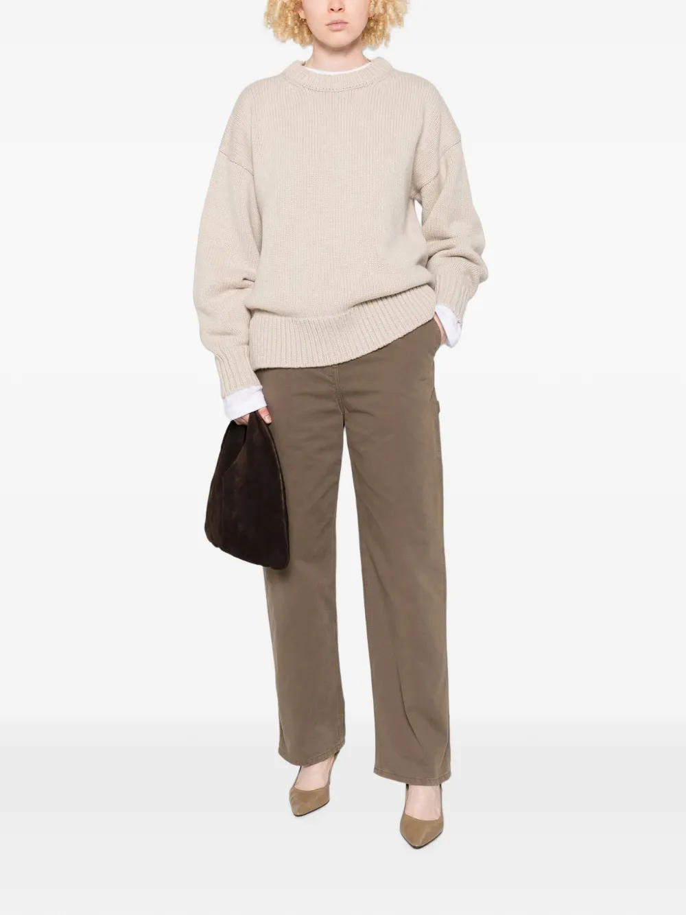 The Row Ophelia trui Beige