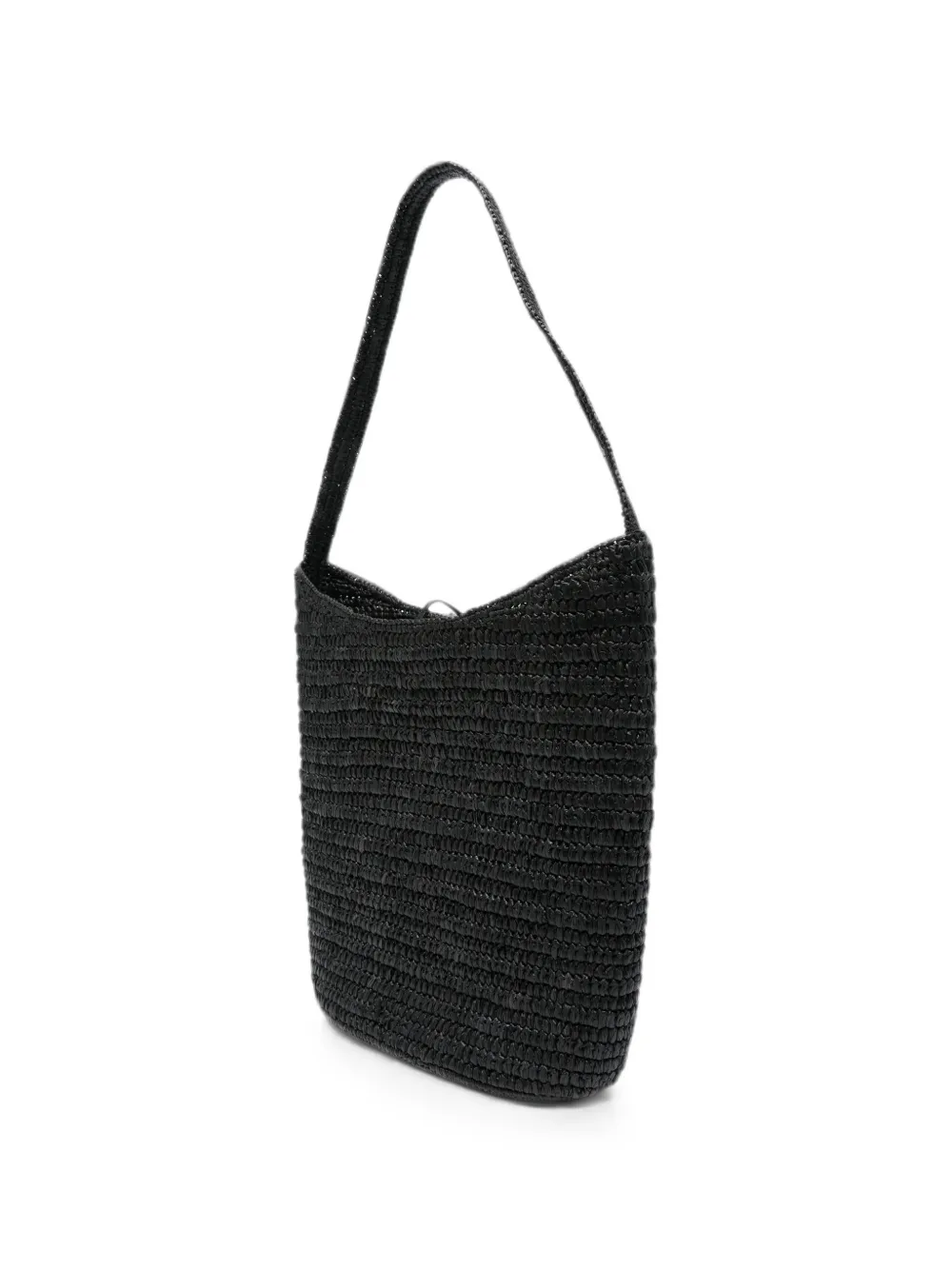The Row Alma Shoulder Rafia Bag in Black, view 4