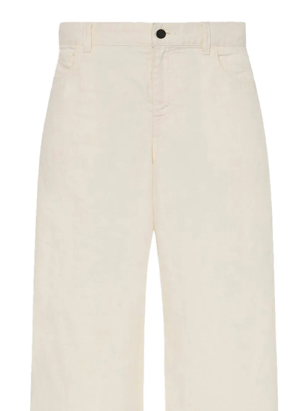 The Row Eglitta jeans met wijde pijpen Beige