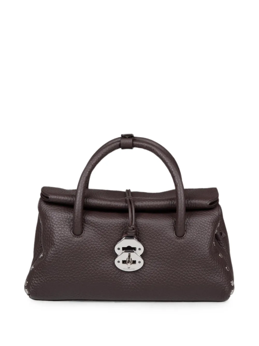 Zanellato small Dotta Centauro grained-leather tote bag - Marrone