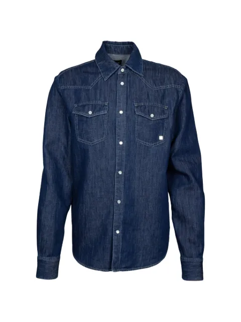 Karl Lagerfeld camisa de mezclilla estilo Western