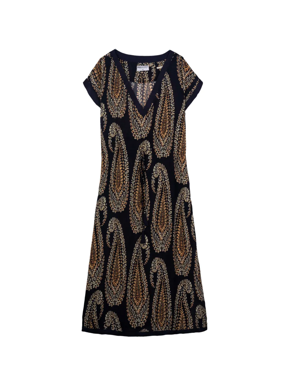 one season Sammi paisley-print midi dress - Blu