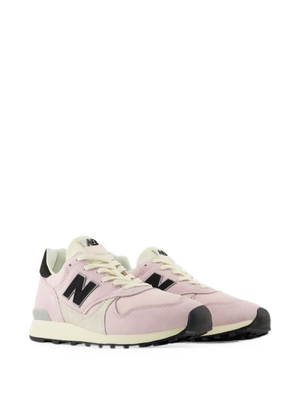New Balance U475 suede-panelled sneakers Roze