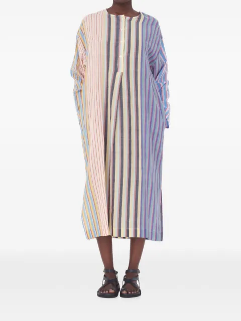 mii Kea striped midi dress