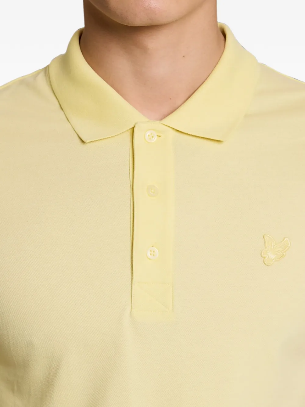 Lyle & Scott Poloshirt met geborduurd logo Geel