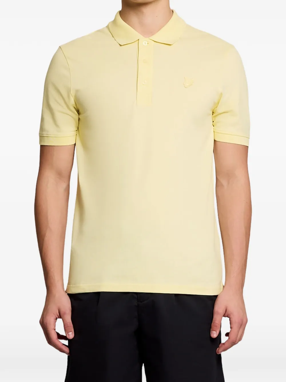Lyle & Scott Poloshirt met geborduurd logo Geel