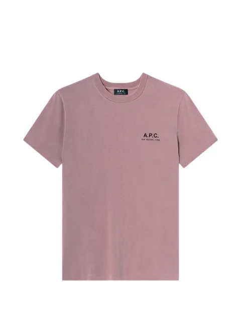A.P.C. playera con logo bordado