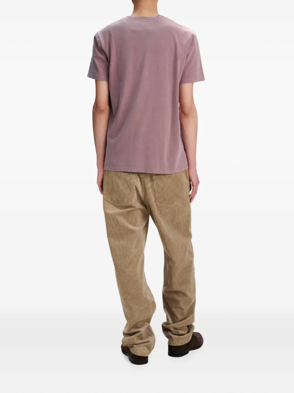 A.P.C. T-shirt met geborduurd logo Roze