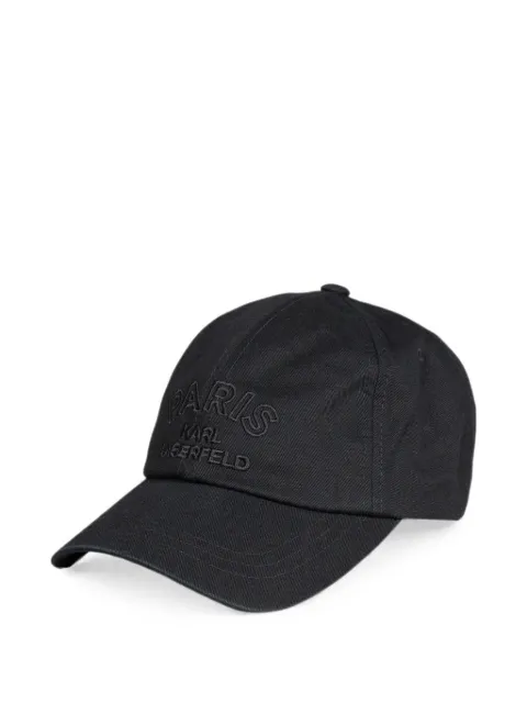 Karl Lagerfeld logo-embroidered baseball cap
