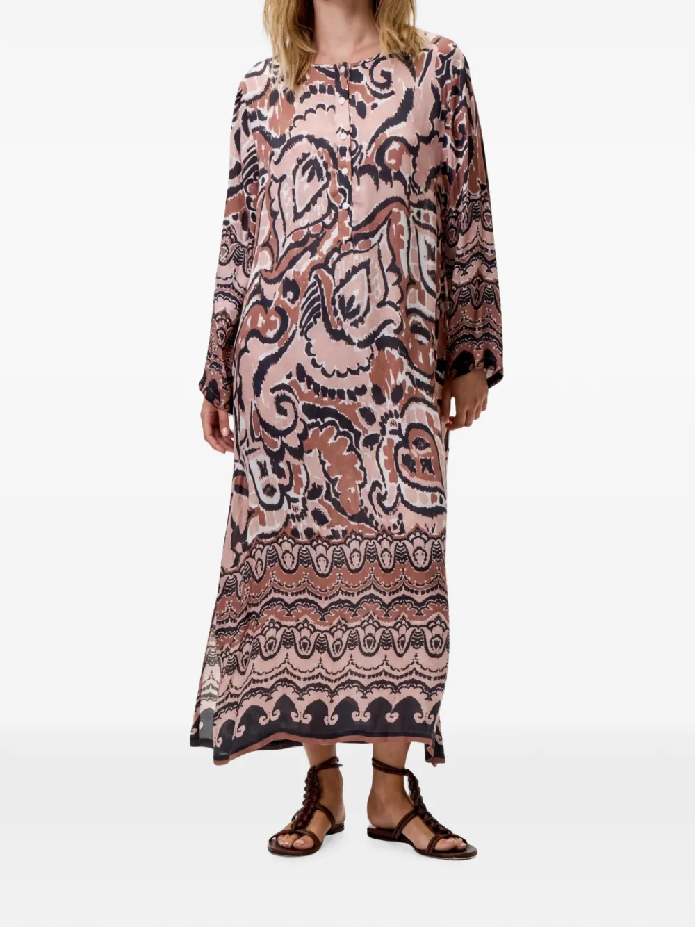 One Season Llew Maxi Dress In Multi