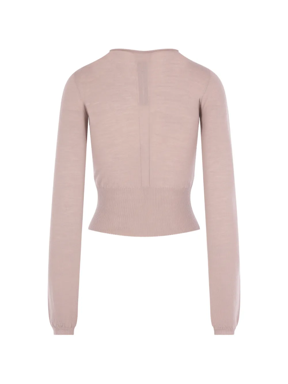 Rick Owens Cut-out Ribbed-hem Sweater in Pink, view 2