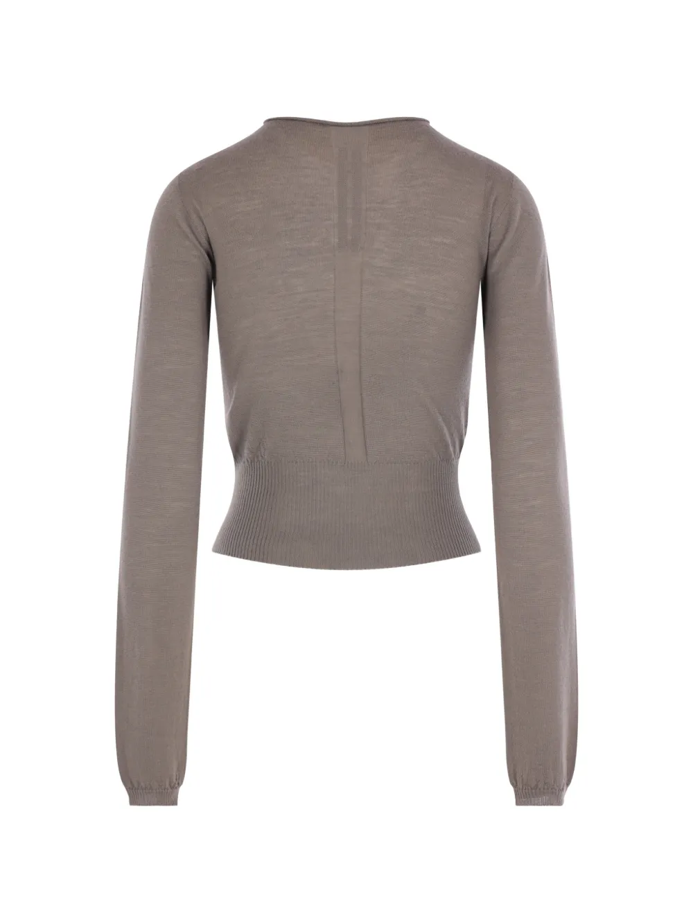 Rick Owens Trui met geribbelde afwerking en uitgesneden details Beige