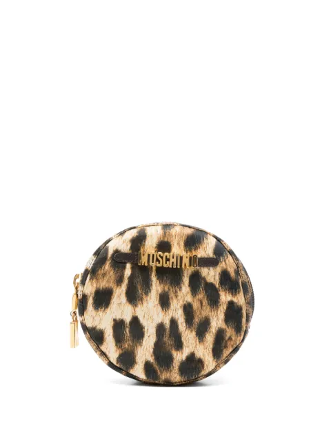 Moschino Pre-Owned portefeuille à plaque logo et imprimé léopard (années 2010)