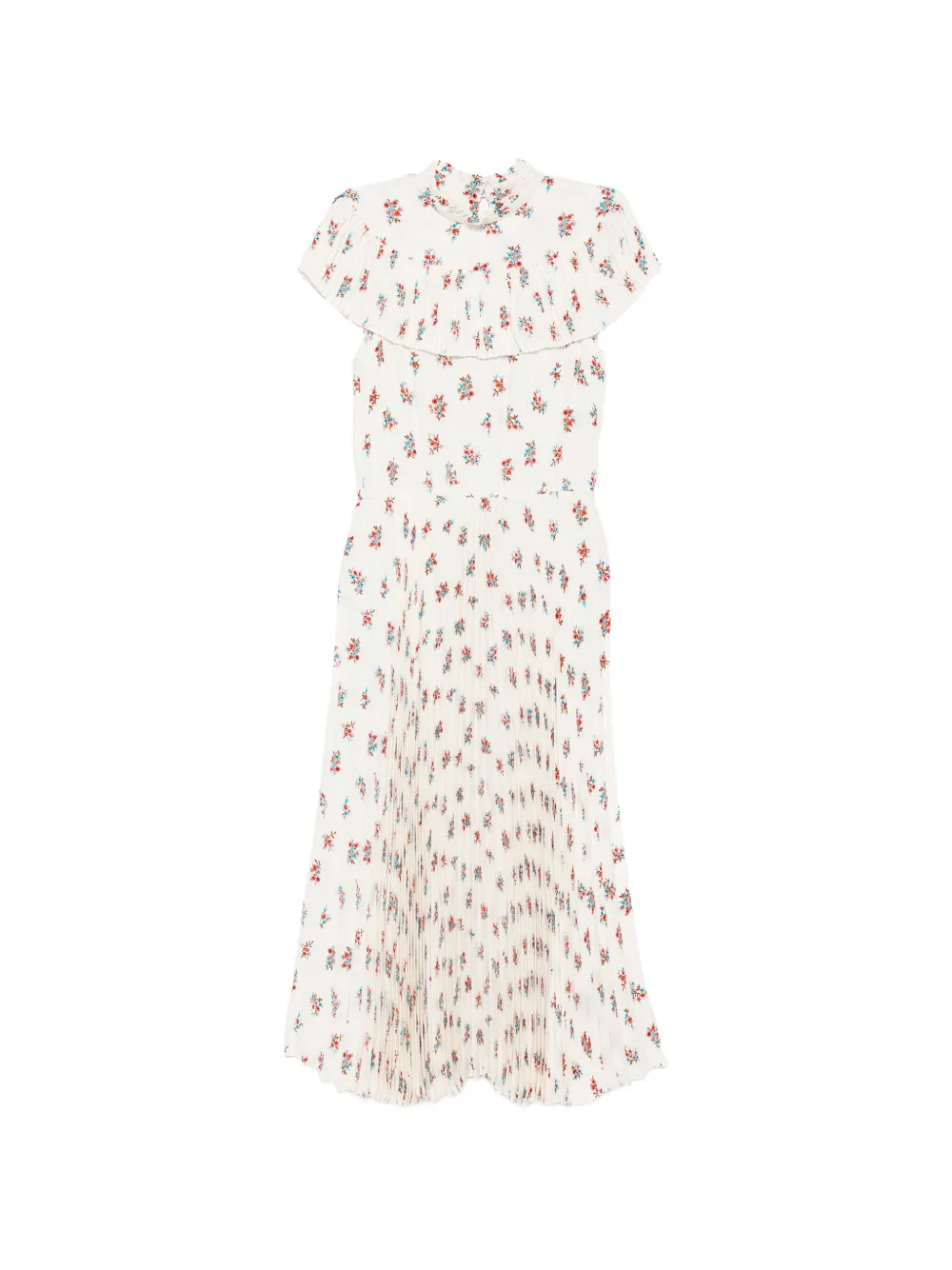 Nº21 floral-print midi dress - Bianco