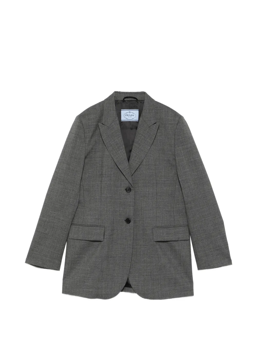 Prada single-breasted blazer - Grigio