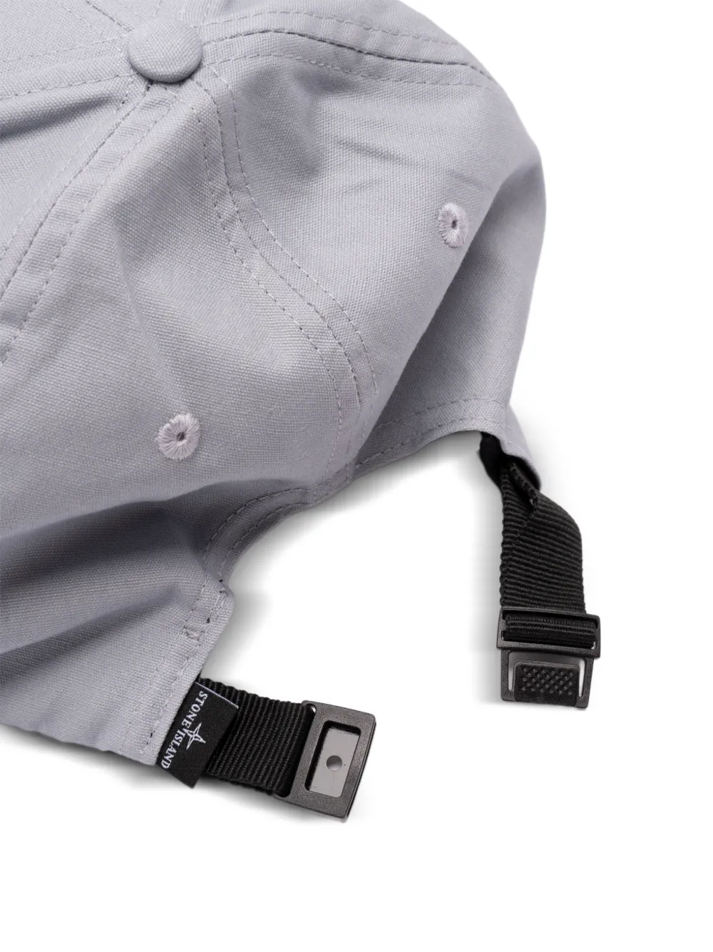 Stone Island Honkbalpet met Compass-logopatch Grijs