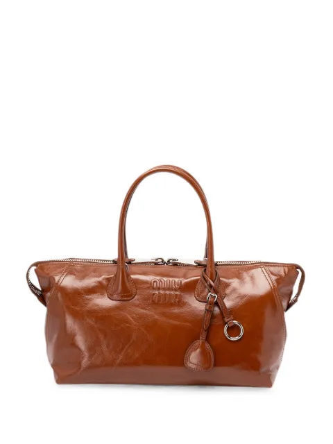 Miu Miu Shopper mit Logo-Prägung
