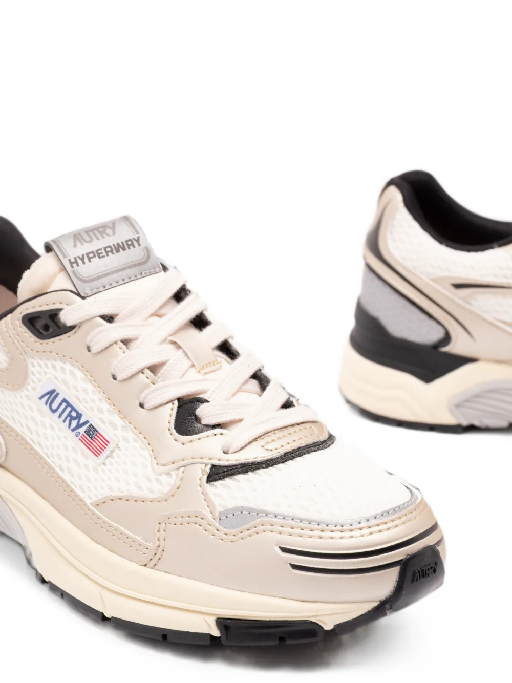 Autry Hyperway mesh-panel sneakers Wit