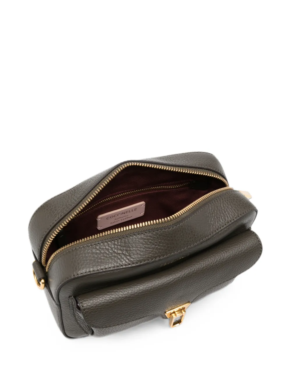 Coccinelle Leren crossbodytas Grijs