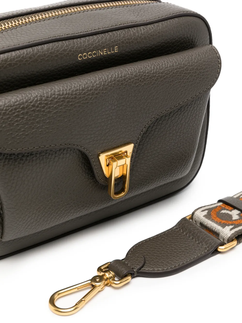 Coccinelle Leren crossbodytas Grijs