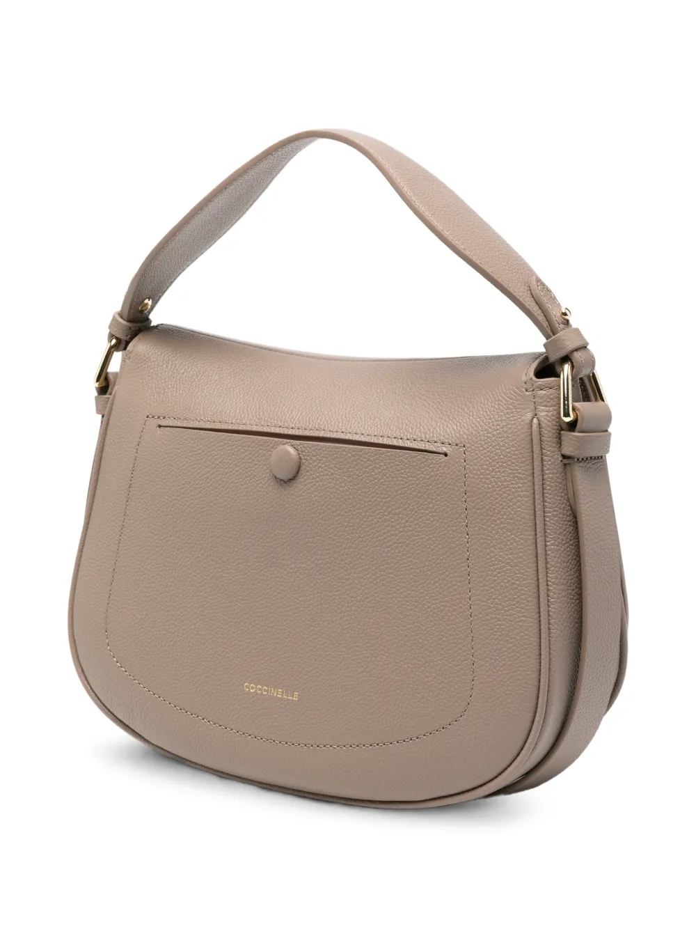 Coccinelle Medium Mavery schoudertas met textuur Beige