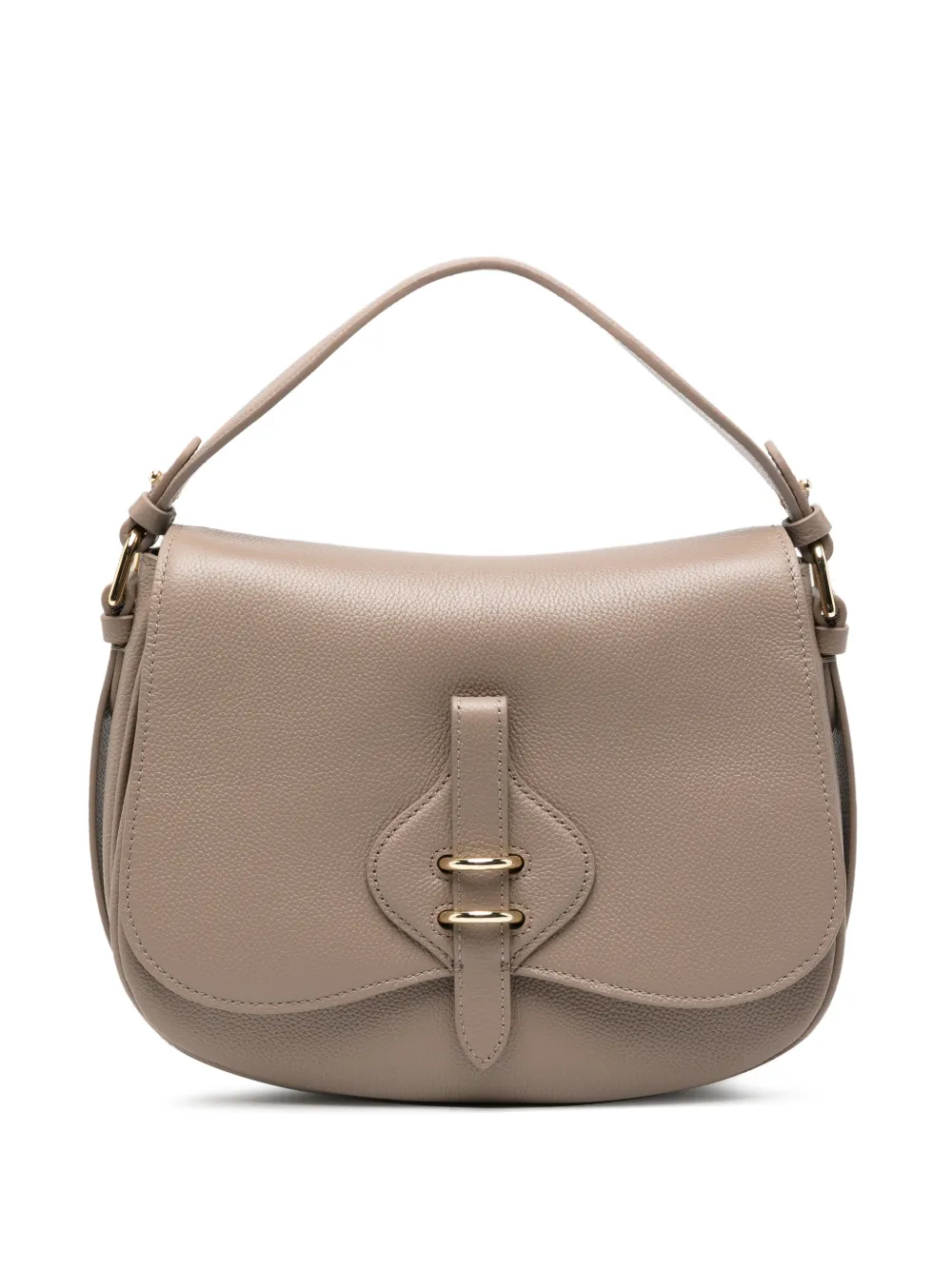 Coccinelle logo-detai leather shoulder bag - Toni neutri