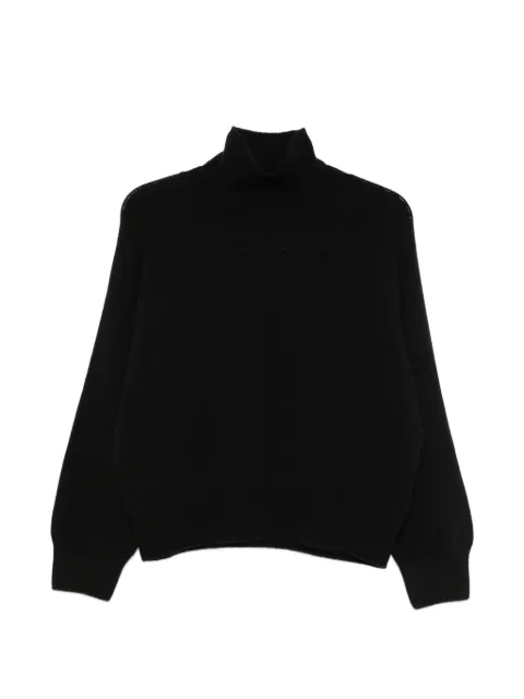 Incentive! Cashmere Connie ribbed mock-neck sweater