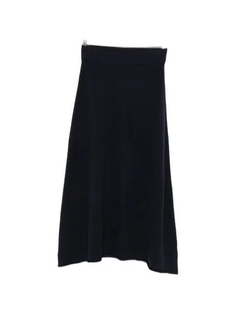 Incentive! Cashmere high-waisted A-line midi skirt