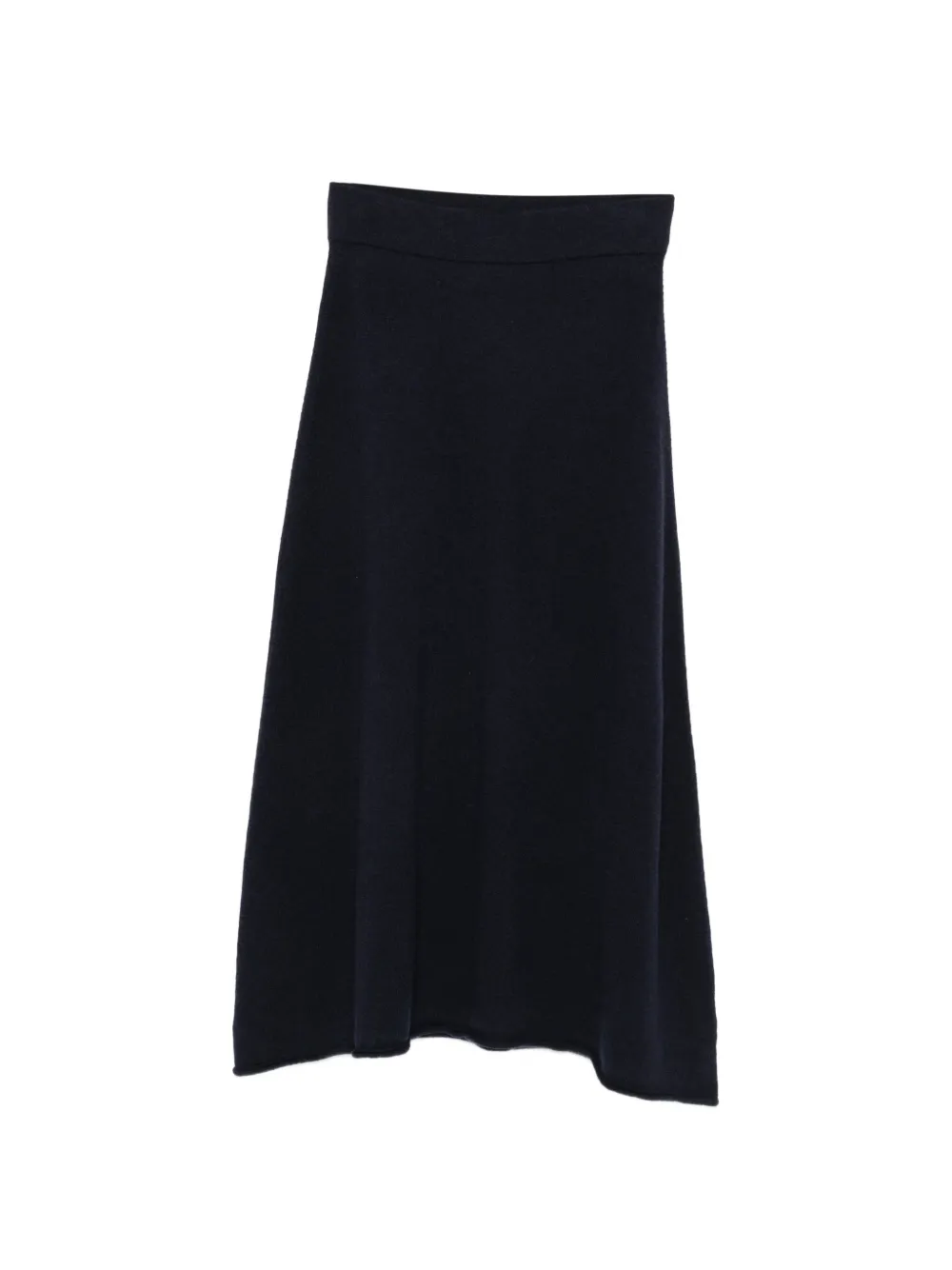 Incentive! Cashmere high-waisted A-line midi skirt - Blau