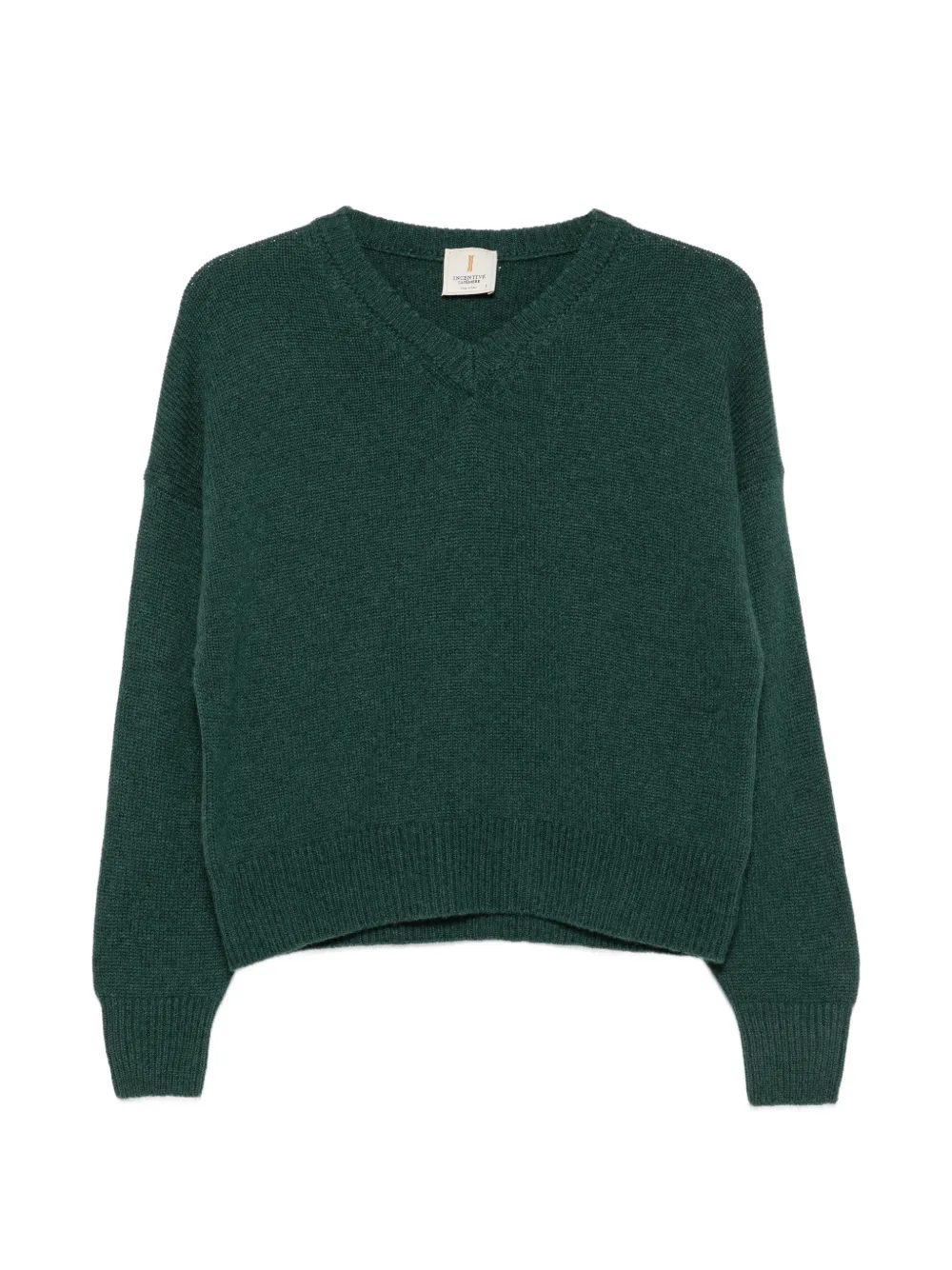 Incentive! Cashmere Connie V-neck cashmere sweater - Verde