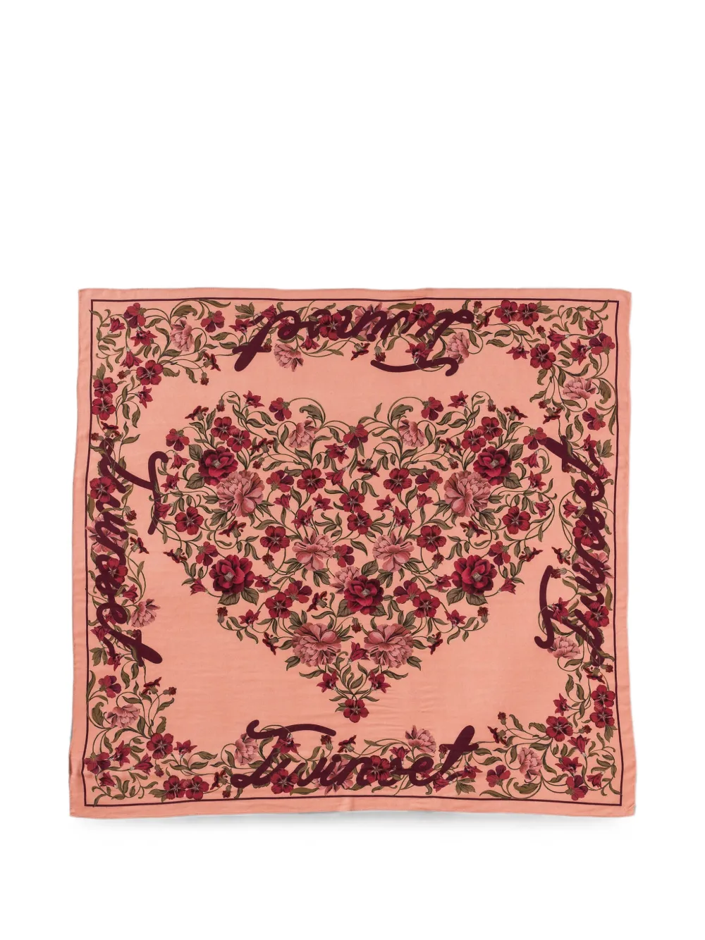 TWINSET Kefiah met bloemen-print Roze