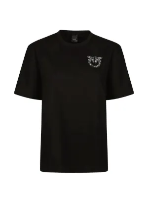 Stella McCartney Logo Oversized Cotton T-shirt | Black | FARFETCH